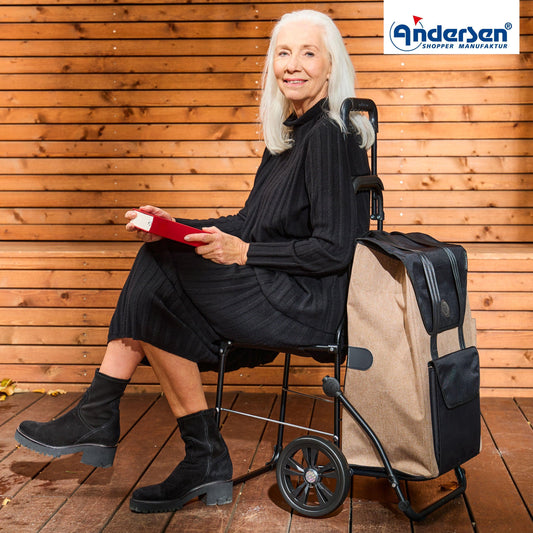 Andersen-Komfort Shopper Senta 2.0 - Sand-shopping-trolley.ch