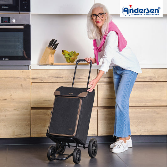 Andersen-Quattro Shopper Holk - Schwarz-shopping-trolley.ch