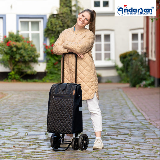 Andersen-Quattro Shopper Inra - schwarz-shopping-trolley.ch