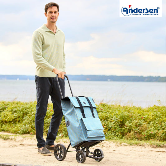 Andersen-Quattro Shopper Lisa - Blau-shopping-trolley.ch