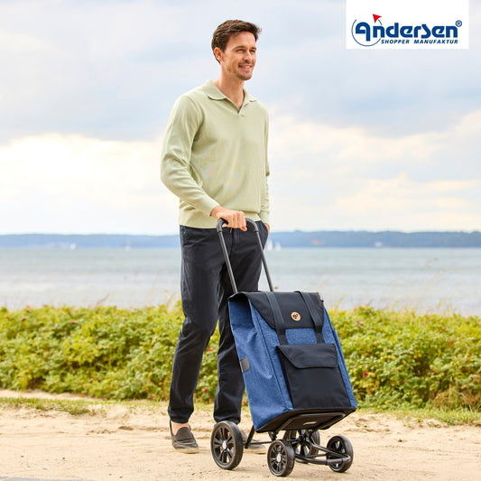 Andersen-Quattro Shopper Senta 2.0 - Blau-shopping-trolley.ch