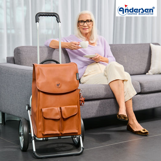 Andersen-Royal Shopper Abbo - Braun - Metallspeichenrad 25 cm-shopping-trolley.ch