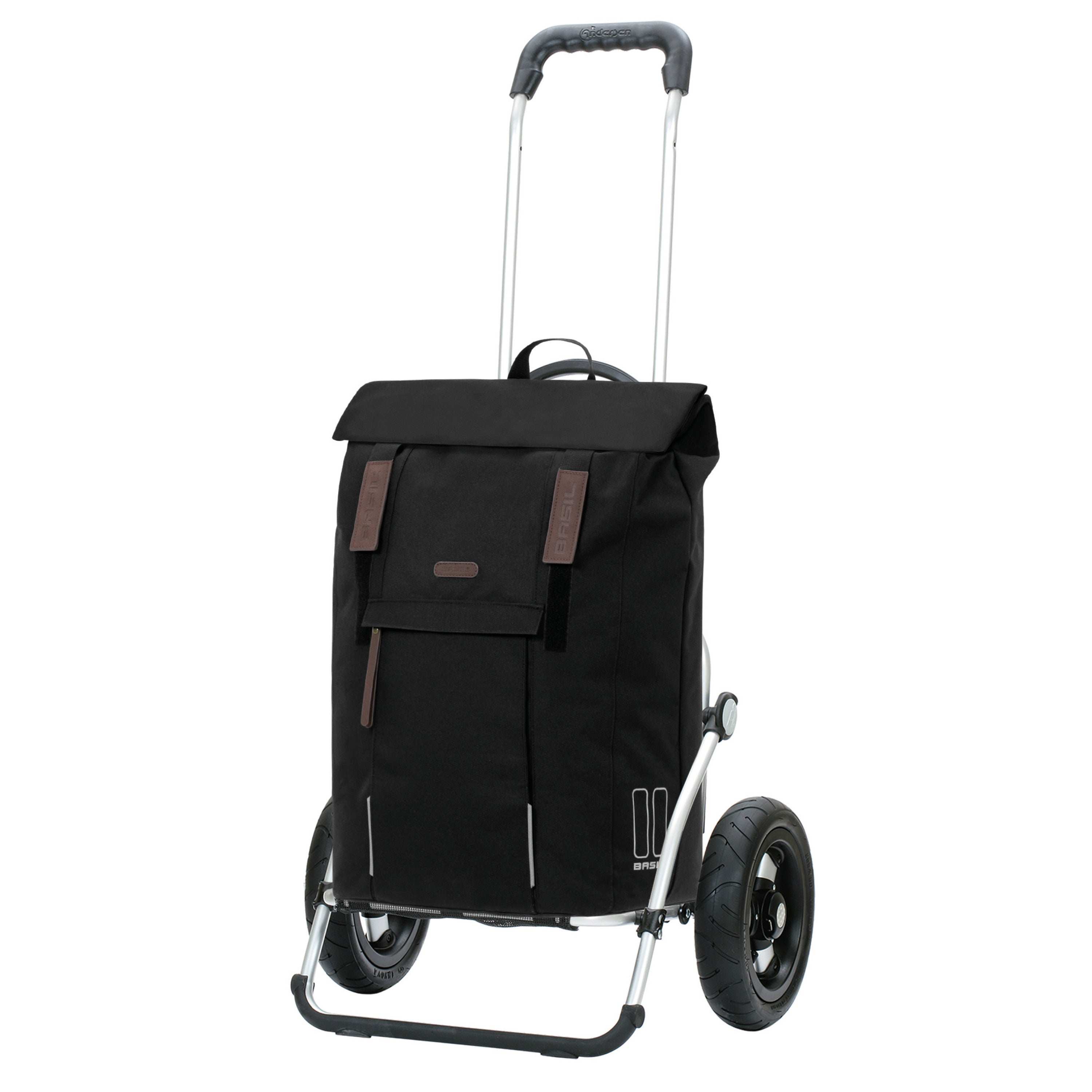 Andersen-Royal Shopper Basil City - Schwarz - Luft-Kugellagerrad 25 cm-shopping-trolley.ch