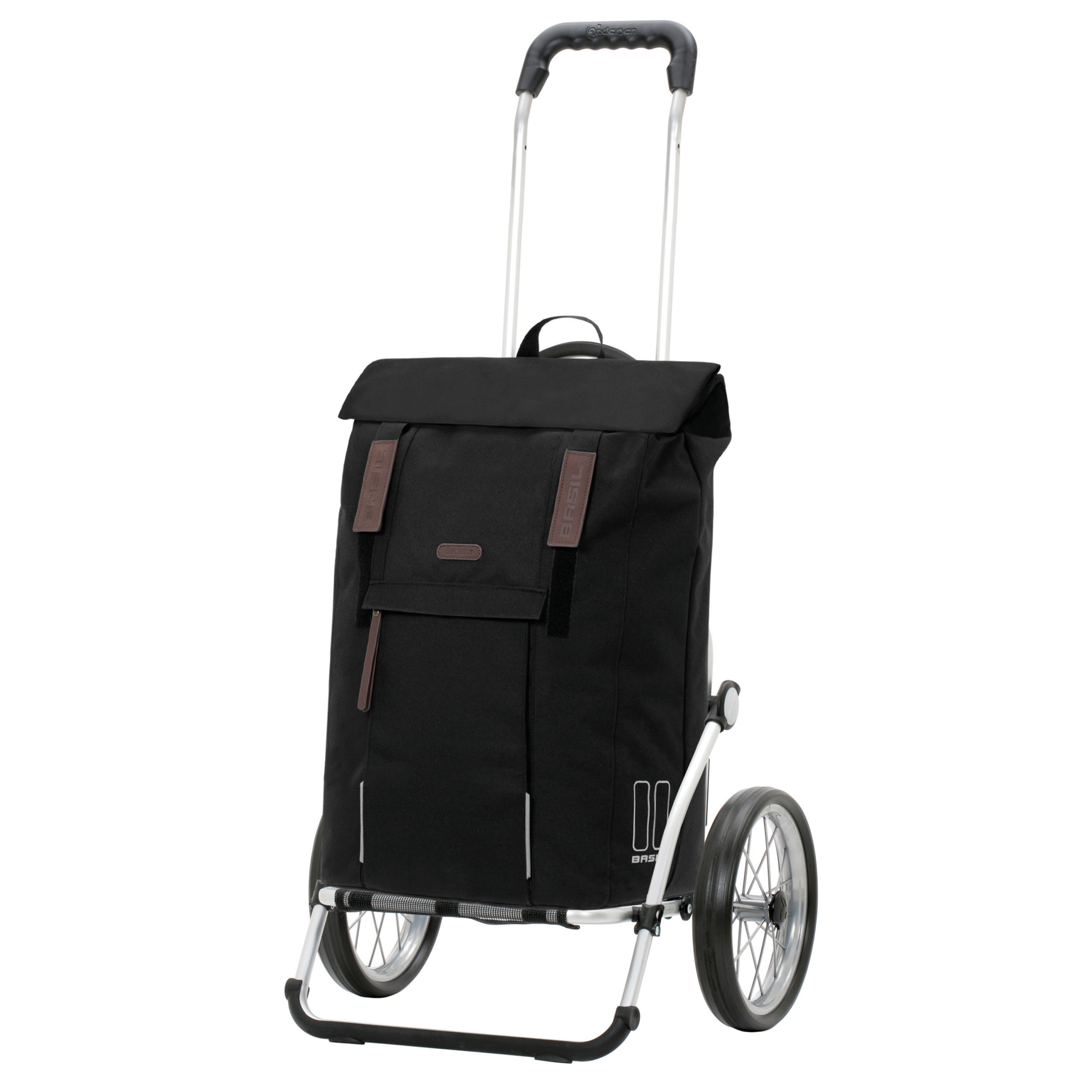 Andersen-Royal Shopper Basil City - Schwarz - Metallspeichenrad 25 cm-shopping-trolley.ch
