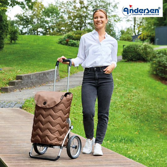Andersen-Royal Shopper Hilma - Mousse - Metallspeichenrad 25 cm-shopping-trolley.ch