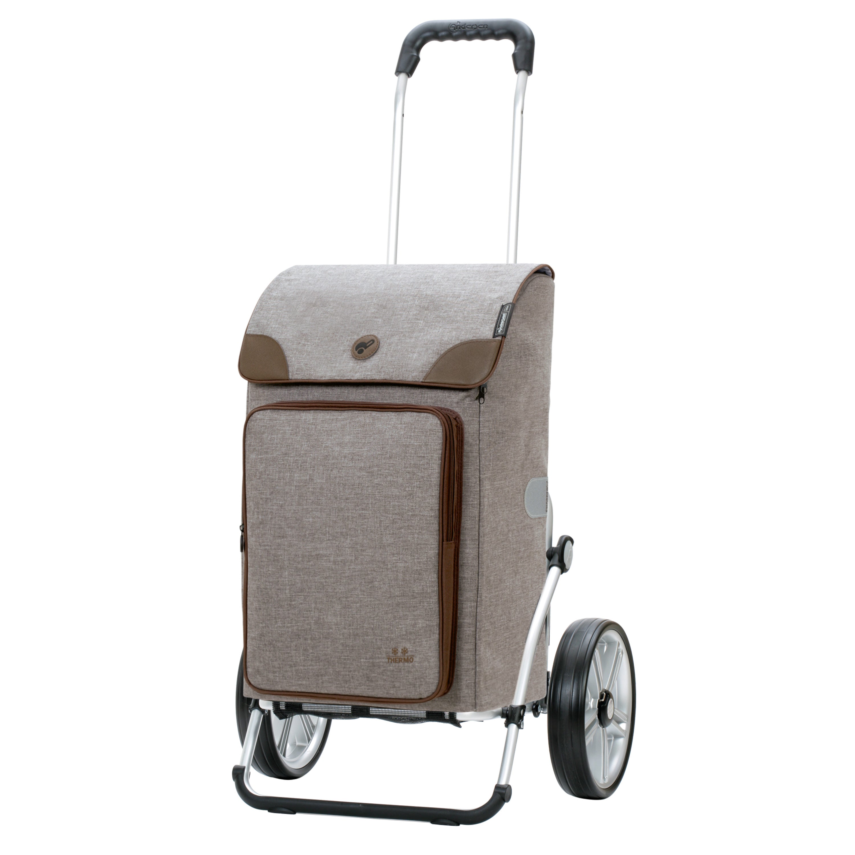 Andersen-Royal Shopper Holk - Grau - Kugellagerrad 25 cm-shopping-trolley.ch