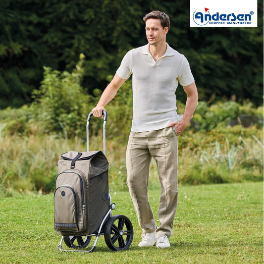 Andersen-Royal Shopper Hydro 3.0 - Oliv - Kugellagerrad 29 cm-shopping-trolley.ch