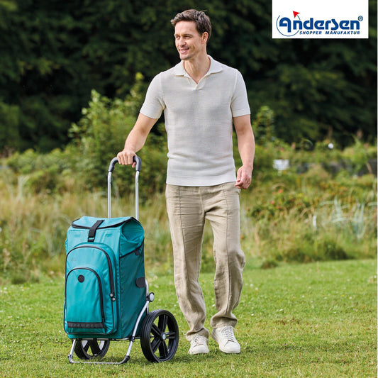Andersen-Royal Shopper Hydro 3.0 - Petrol - Kugellagerrad 29 cm-shopping-trolley.ch