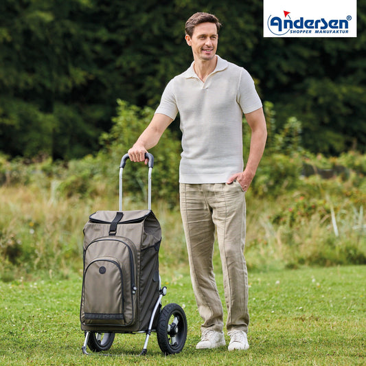 Andersen-Royal Shopper Hydro 3.0 - Oliv - Luft-Kugellagerrad 29 cm-shopping-trolley.ch