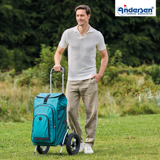 Andersen-Royal Shopper Hydro 3.0 - Petrol - Luft-Kugellagerrad 29 cm-shopping-trolley.ch
