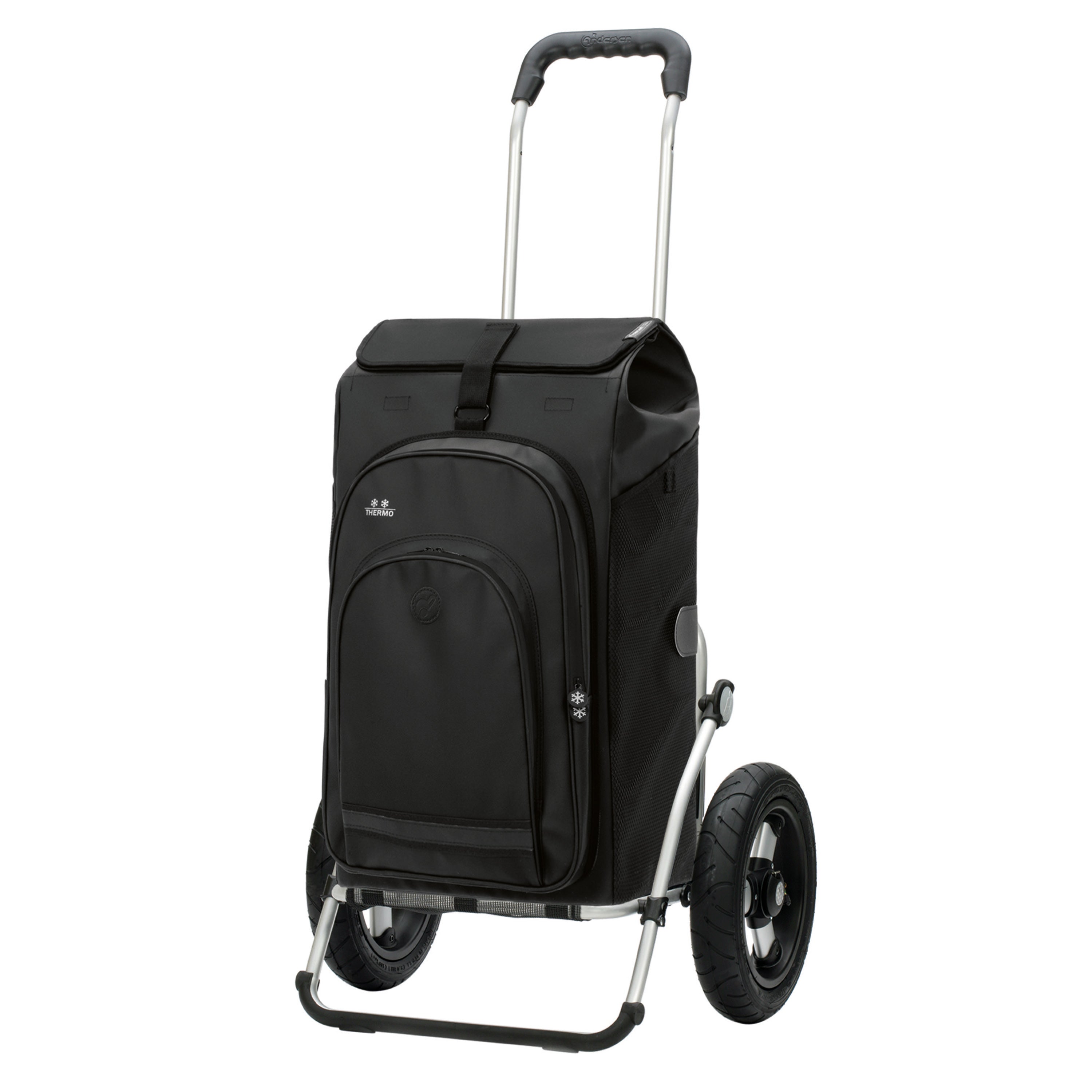 Andersen-Royal Shopper Hydro 3.0 - Schwarz - Luft-Kugellagerrad 29 cm-shopping-trolley.ch