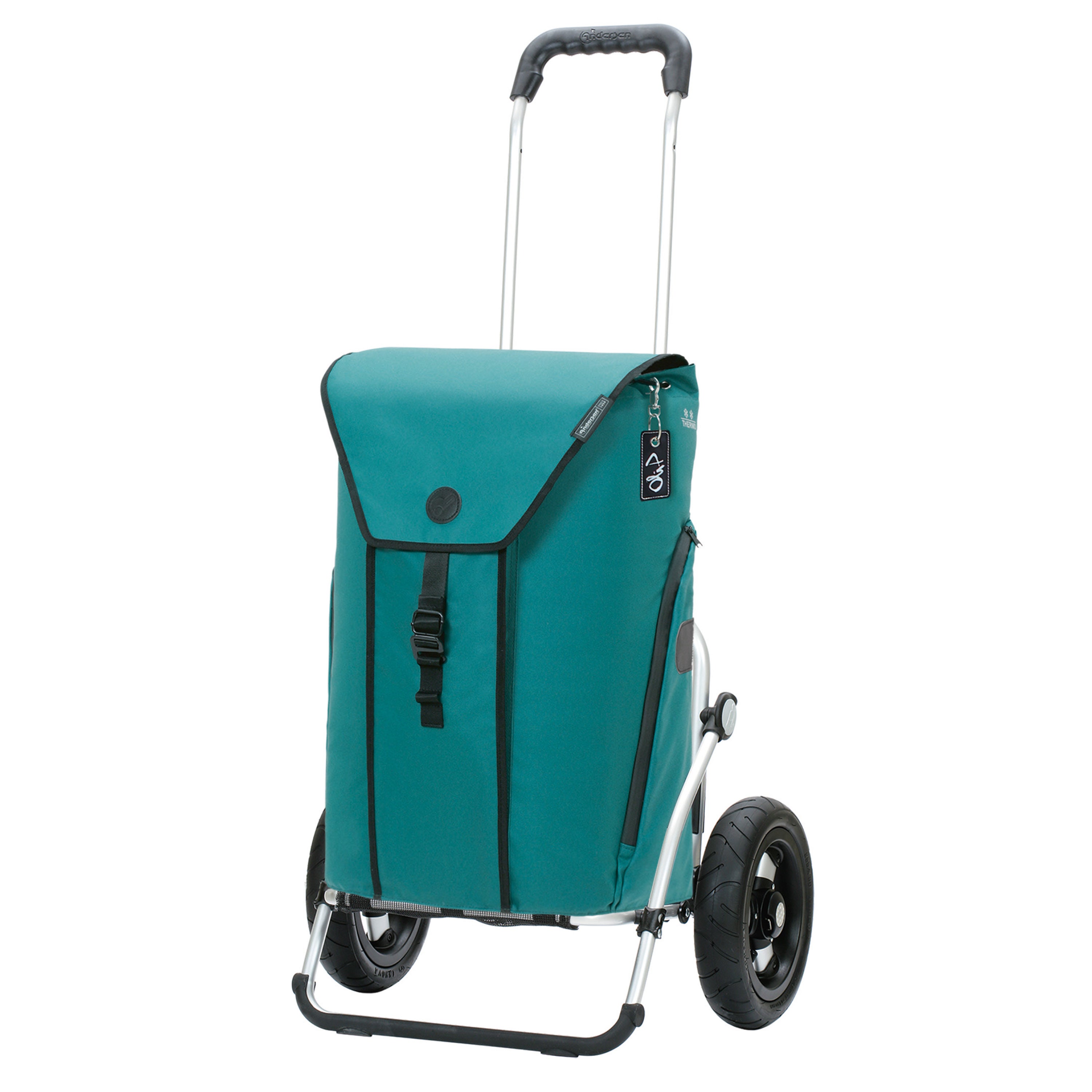 Andersen-Royal Shopper Oli.P 3.0 - Petrol - Luft-Kugellagerrad 25 cm-shopping-trolley.ch
