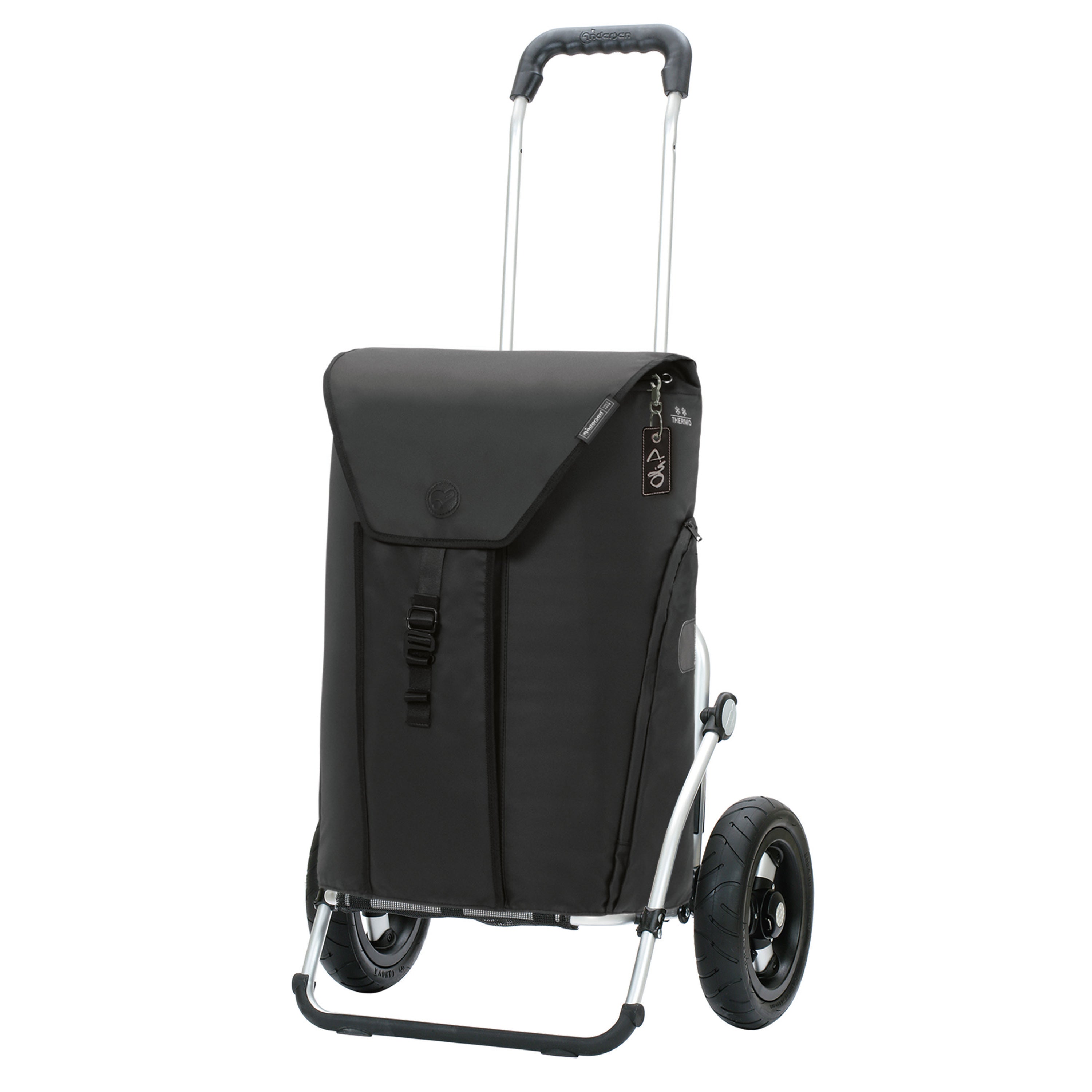Andersen-Royal Shopper Oli.P 3.0 - Schwarz - Luft-Kugellagerrad 25 cm-shopping-trolley.ch