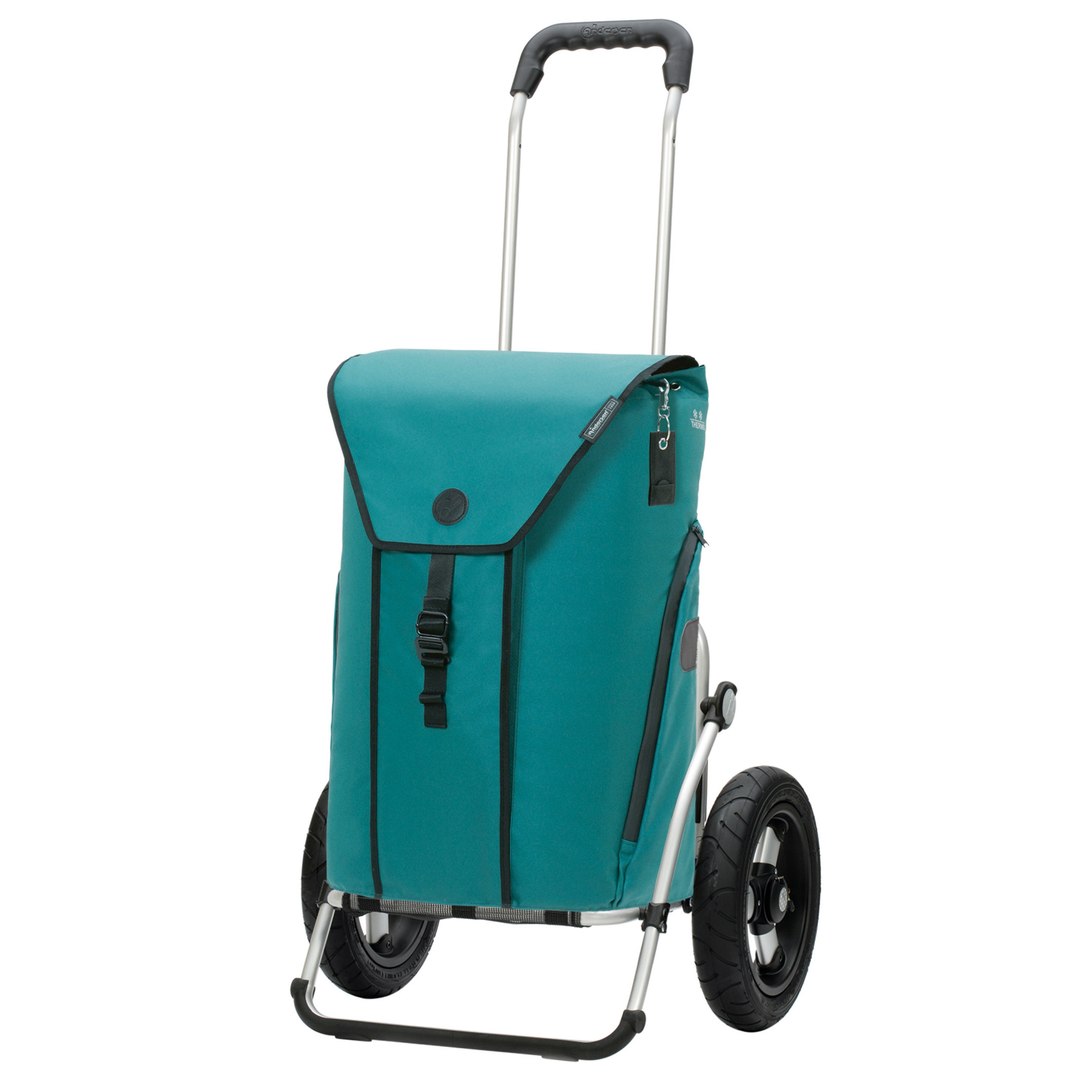 Andersen-Royal Shopper Oli.P 3.0 - Petrol - Luft-Kugellagerrad 29 cm-shopping-trolley.ch