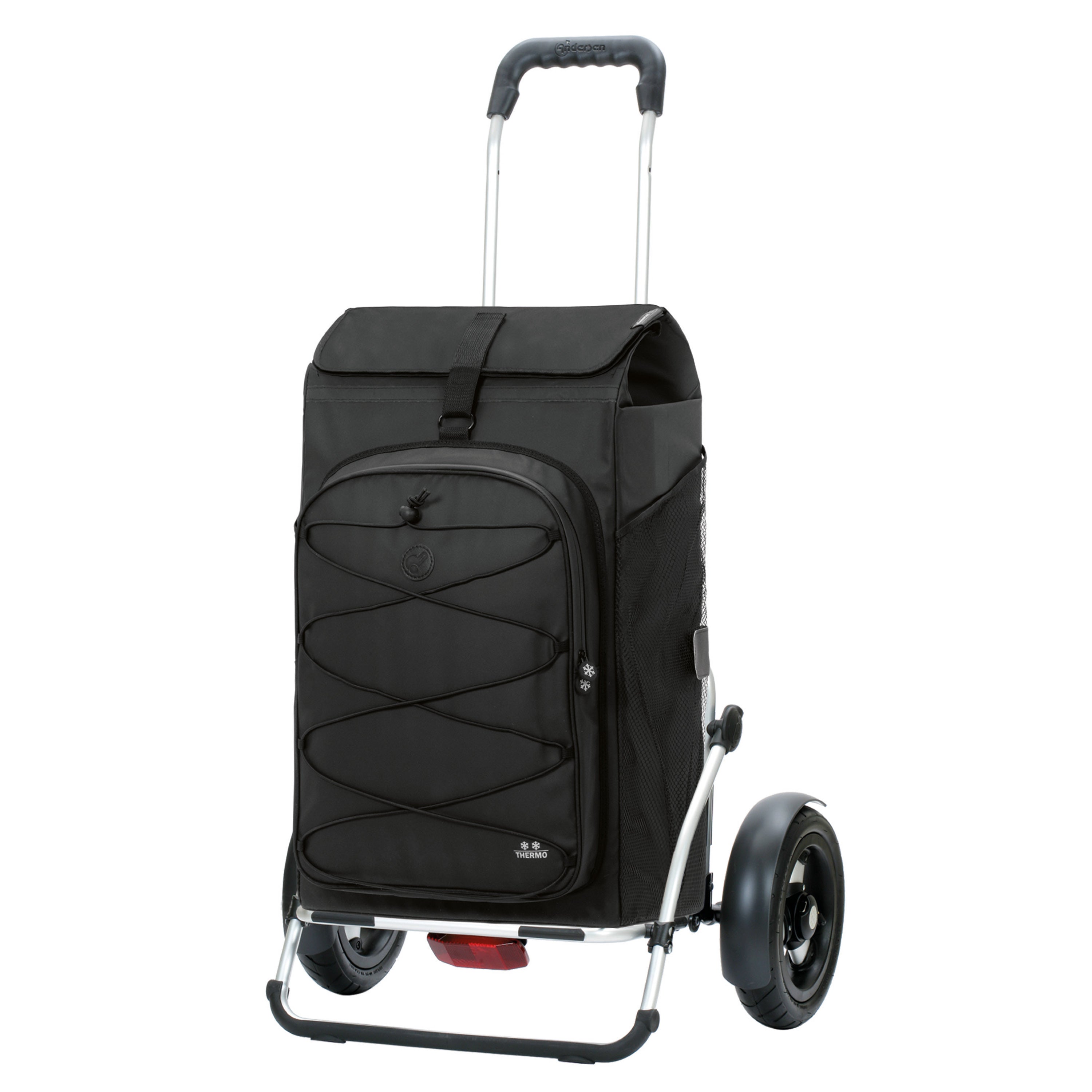 Andersen-Royal Shopper Plus Fado 3.0 - Schwarz - Luft-Kugellagerrad 25 cm-shopping-trolley.ch