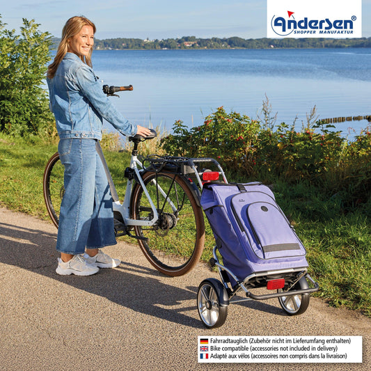 Andersen-Royal Shopper Plus Hydro 3.0 - Flieder - Kugellagerrad 25 cm-shopping-trolley.ch