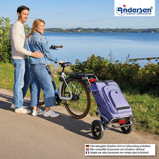 Andersen-Royal Shopper Plus Hydro 3.0 - Flieder - Luft-Kugellagerrad 25 cm-shopping-trolley.ch