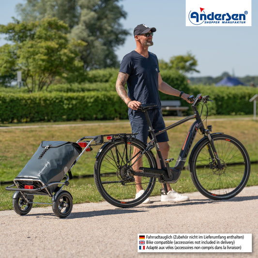 Andersen-Royal Shopper Plus (Luft-Kugellagerrad 25 cm) Ortlieb - anthrazit-shopping-trolley.ch