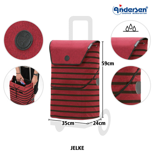 Andersen-Tasche Jelke - Bordeaux-shopping-trolley.ch