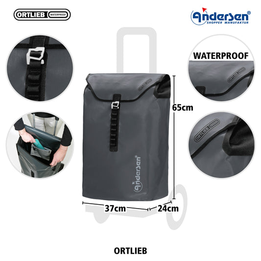 Andersen-Tasche Ortlieb - Anthrazit-shopping-trolley.ch