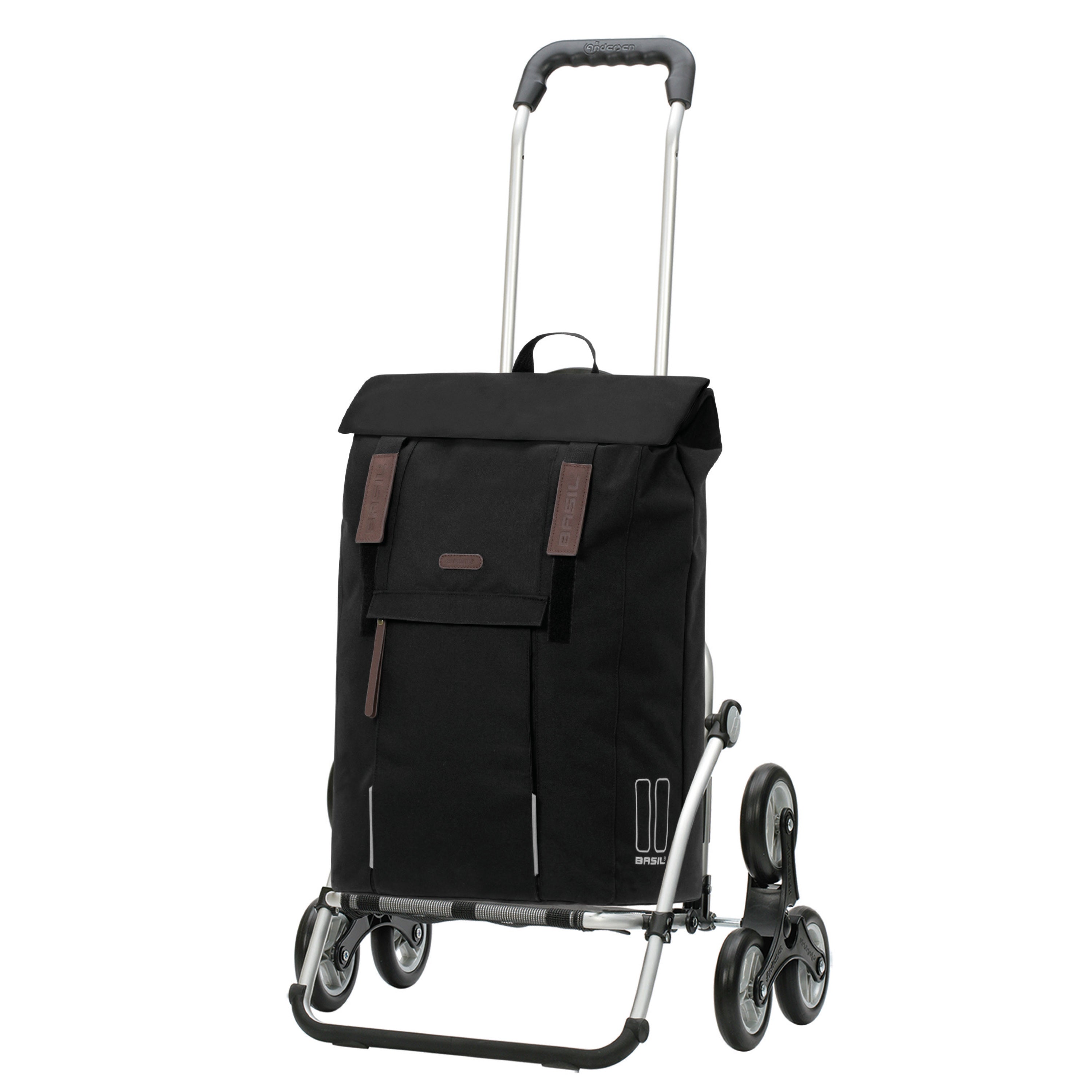 Andersen-Treppensteiger Royal Shopper Basil City - Schwarz-shopping-trolley.ch