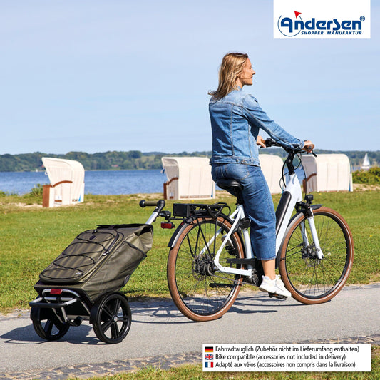 Andersen-Tura Shopper Fado 3.0 - Oliv - Kugellagerrad 29 cm-shopping-trolley.ch