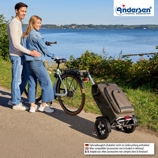 Andersen-Tura Shopper Hydro 3.0 - Oliv - Luft-Kugellagerrad 29 cm-shopping-trolley.ch