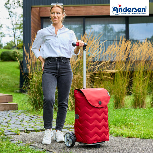 Andersen-Unus Shopper Hilma - Rot-shopping-trolley.ch