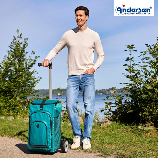 Andersen-Unus Shopper Hydro 3.0 - Petrol-shopping-trolley.ch