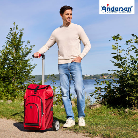 Andersen-Unus Shopper Hydro 3.0 - Rot-shopping-trolley.ch