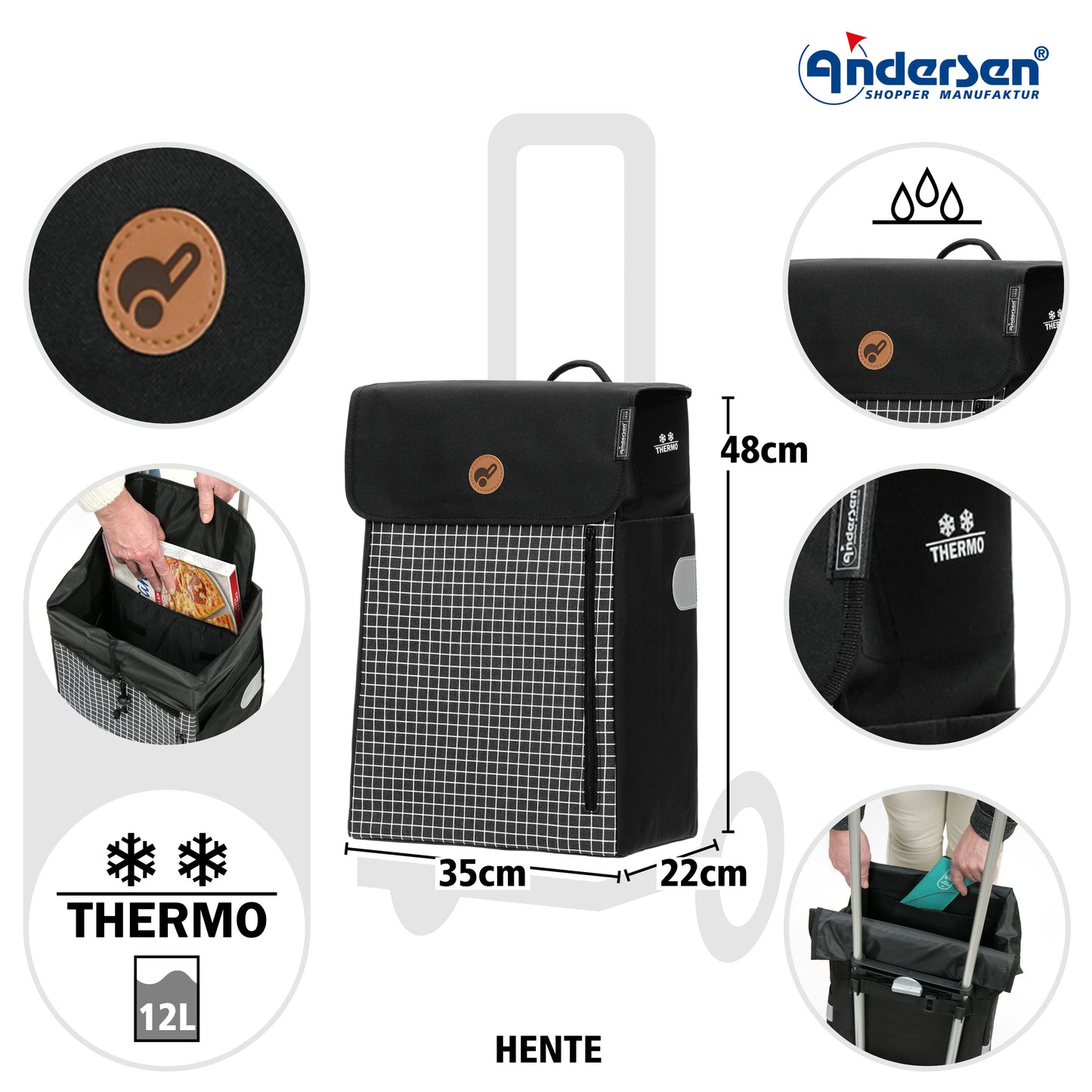 Tasche Hente - Schwarz
