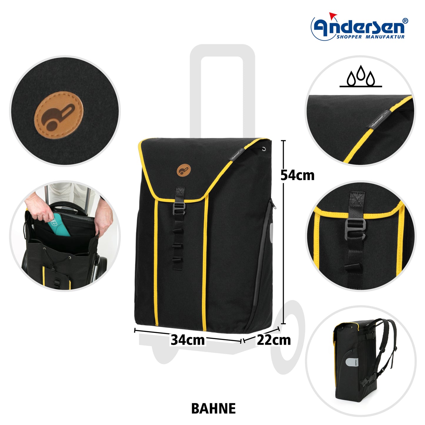 Tasche Bahne - Gelb