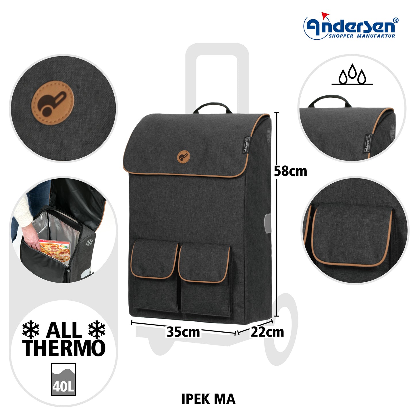 Treppensteiger Royal Shopper Ipek Ma schwarz