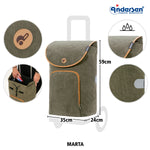 Andersen-Alu Star Shopper Marta - Oliv-shopping-trolley.ch