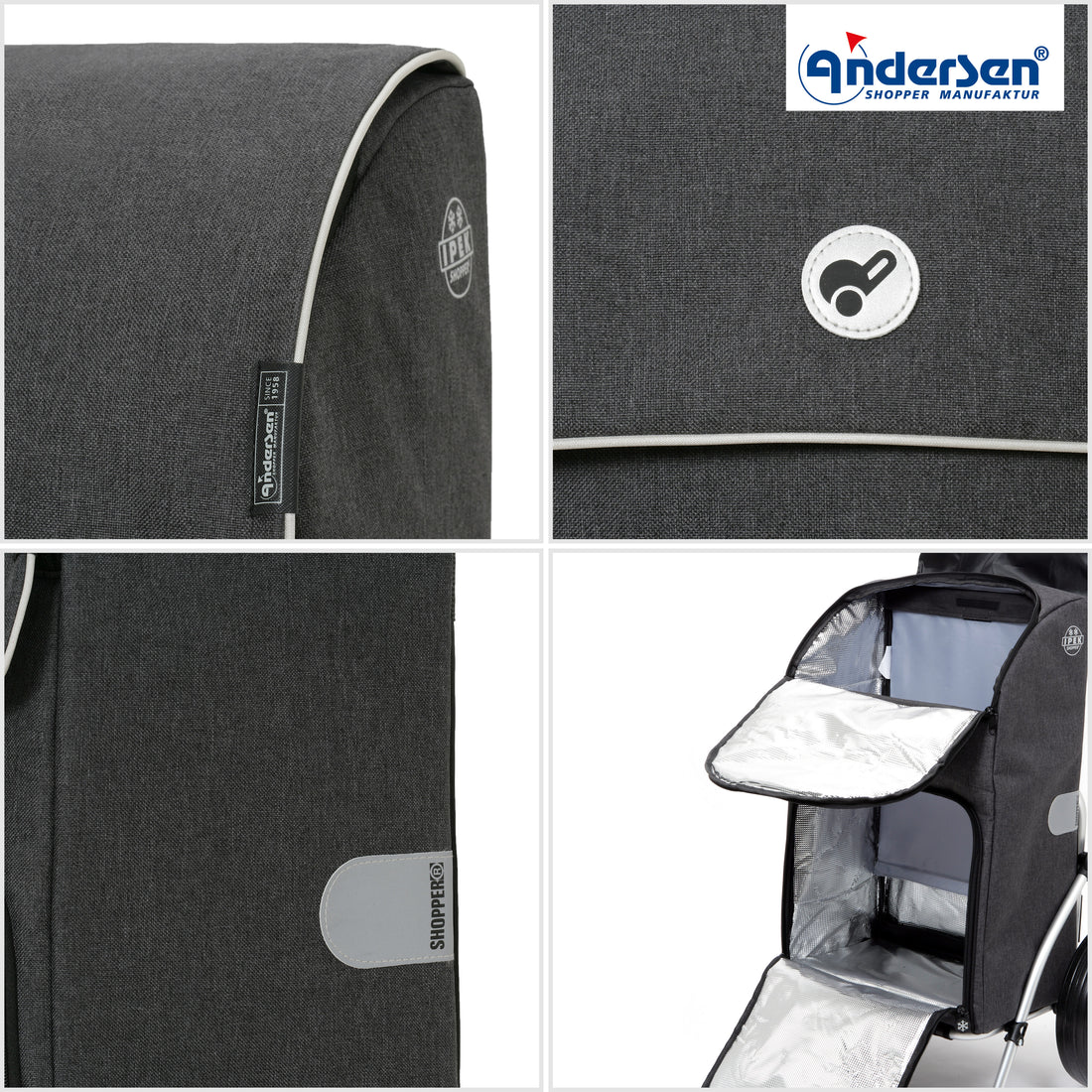 Andersen-Komfort Shopper Ipek Maxi - Anthrazit-shopping-trolley.ch