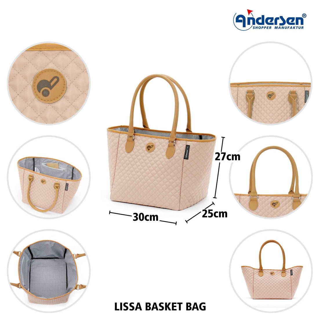 Lissa Basket Bag - Sand