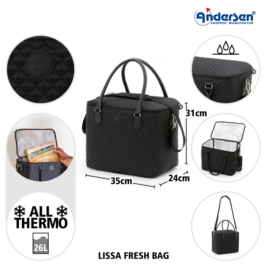 Andersen-Lissa Fresh Bag - Schwarz-shopping-trolley.ch