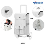 Andersen-Royal Shopper Abbo - Silber - Metallspeichenrad 25 cm-shopping-trolley.ch