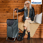 Andersen-Royal Shopper Famke - Schwarz - Kugellagerrad 29 cm-shopping-trolley.ch