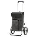 Caddie de courses Royal Famke, roue à rayons métalliques 25 cm - Noir