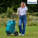 Andersen-Royal Shopper Hydro 3.0 - Petrol - Leichtlaufrad 25 cm-shopping-trolley.ch