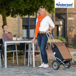 Andersen-Royal Shopper (Metallspeichenrad 25 cm) Inra - braun-shopping-trolley.ch