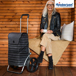 Andersen-Royal Shopper Jelke - Anthrazit - Kugellagerrad 29 cm-shopping-trolley.ch