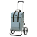 Chariot de courses Royal Lisa, roue à rayons métalliques 25 cm - Bleu