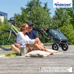 Andersen-Royal Shopper (Luft-Kugellagerrad 25 cm) Ortlieb - anthrazit-shopping-trolley.ch