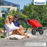Andersen-Royal Shopper (Luft-Kugellagerrad 25 cm) Ortlieb - rot-shopping-trolley.ch