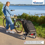 Andersen-Royal Shopper Plus Fado 3.0 - Schwarz - Kugellagerrad 25 cm-shopping-trolley.ch