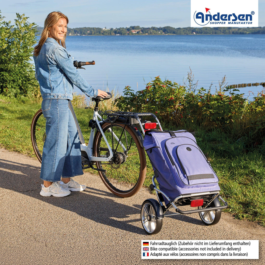 Andersen-Royal Shopper Plus Hydro 3.0 - Flieder - Kugellagerrad 25 cm-shopping-trolley.ch