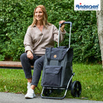 Andersen-Royal Shopper (Dreispeichenrad 25 cm) Senta 2.0 - schwarz-shopping-trolley.ch