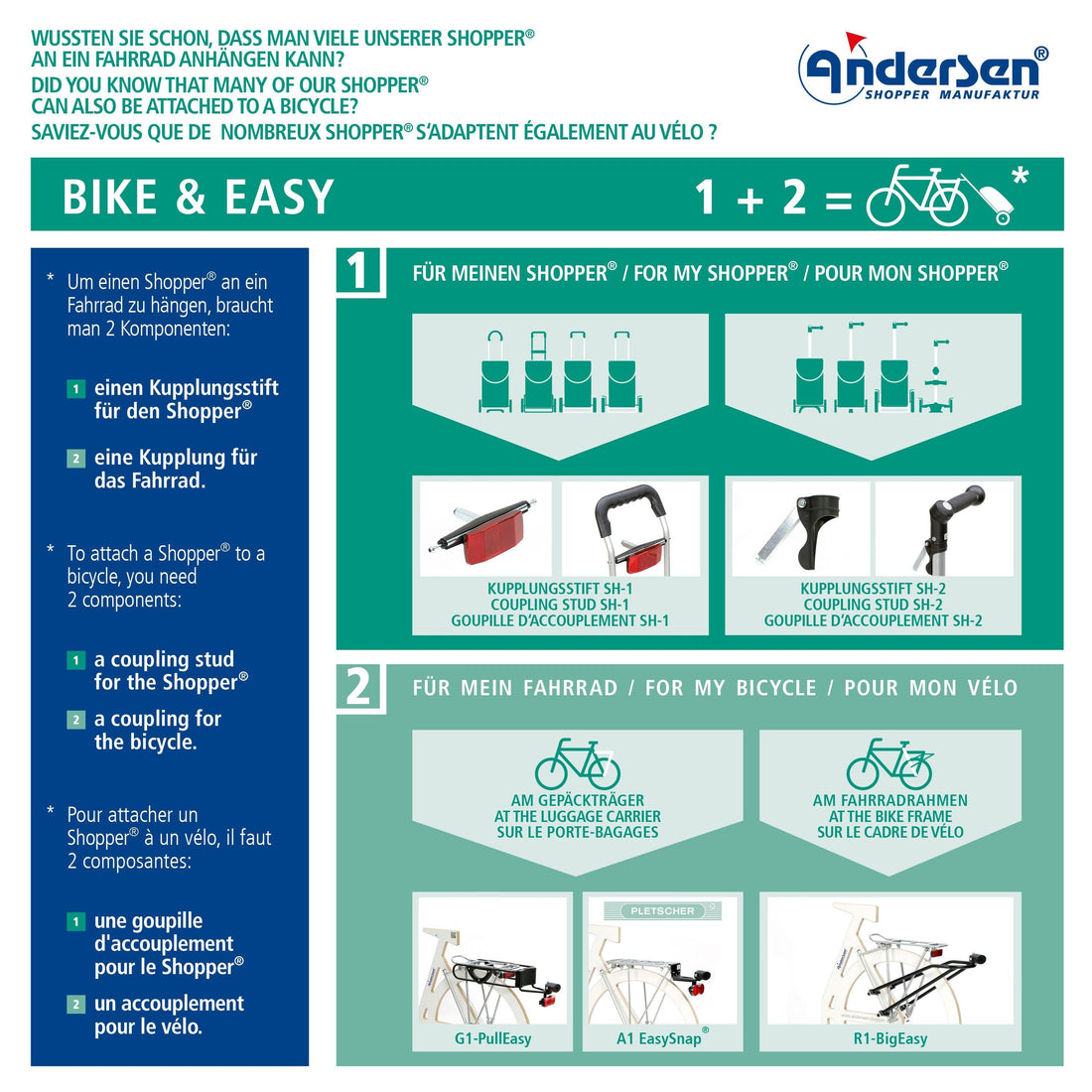 Andersen-Scala Shopper Ipek Mini - Blau-shopping-trolley.ch